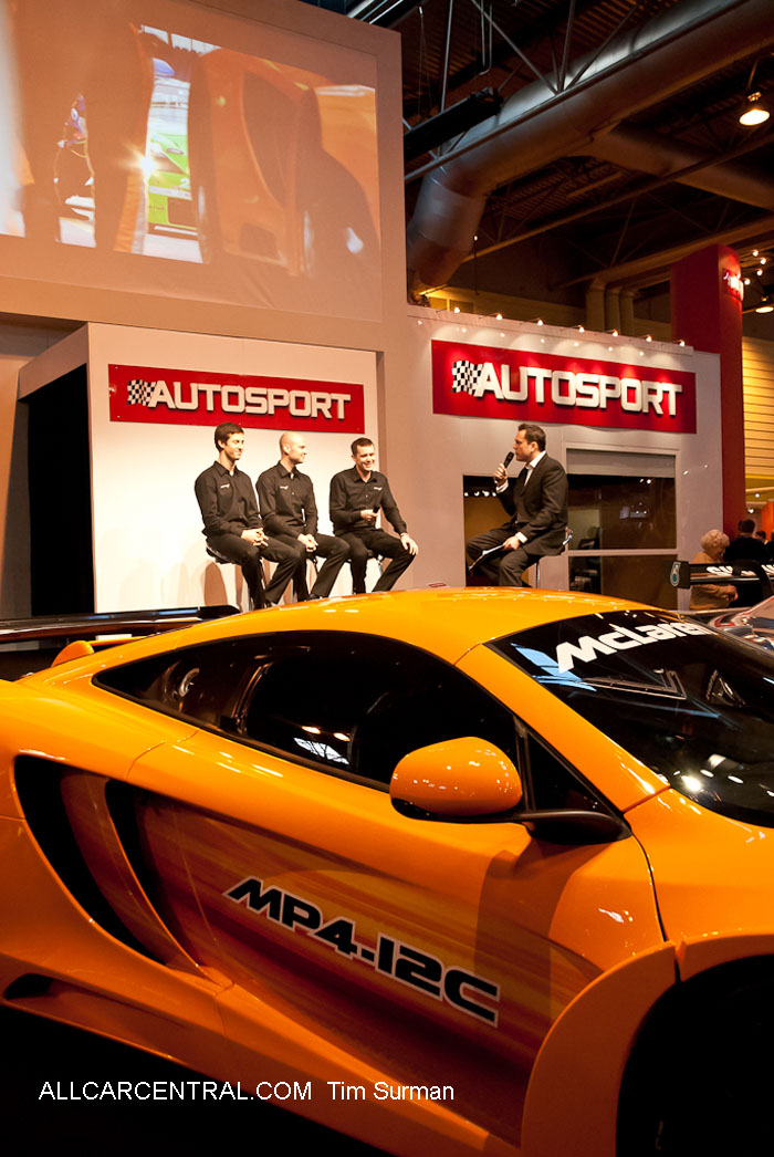 McLaren MP4 12C race car team Autosport International 2012