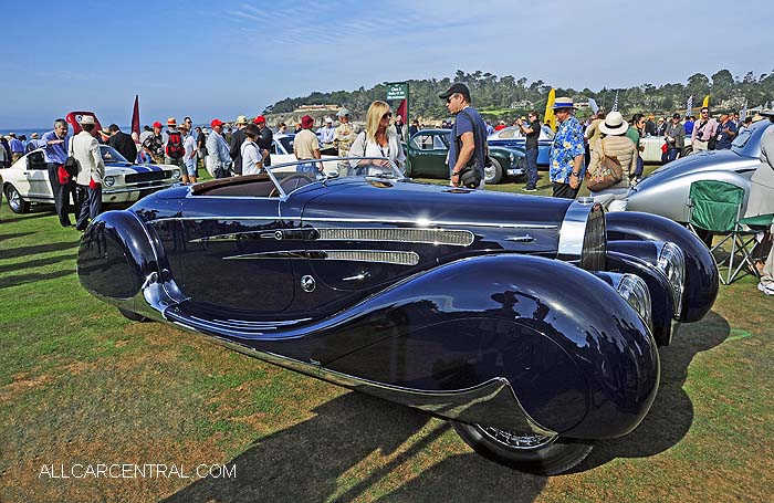  Bugatti Type 57C Vanvooren Cabriolet sn-57808 1939 Pebble Beach 2015