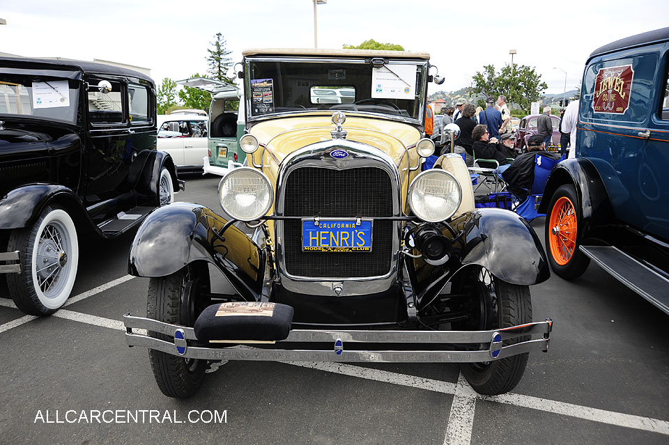 Ford Model A Cabriolet 1929  Corte Madera Centennial Vintage Car Show 2016