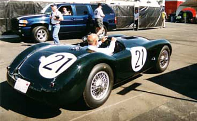 Jaguar C Type, with Stirling Moss driving