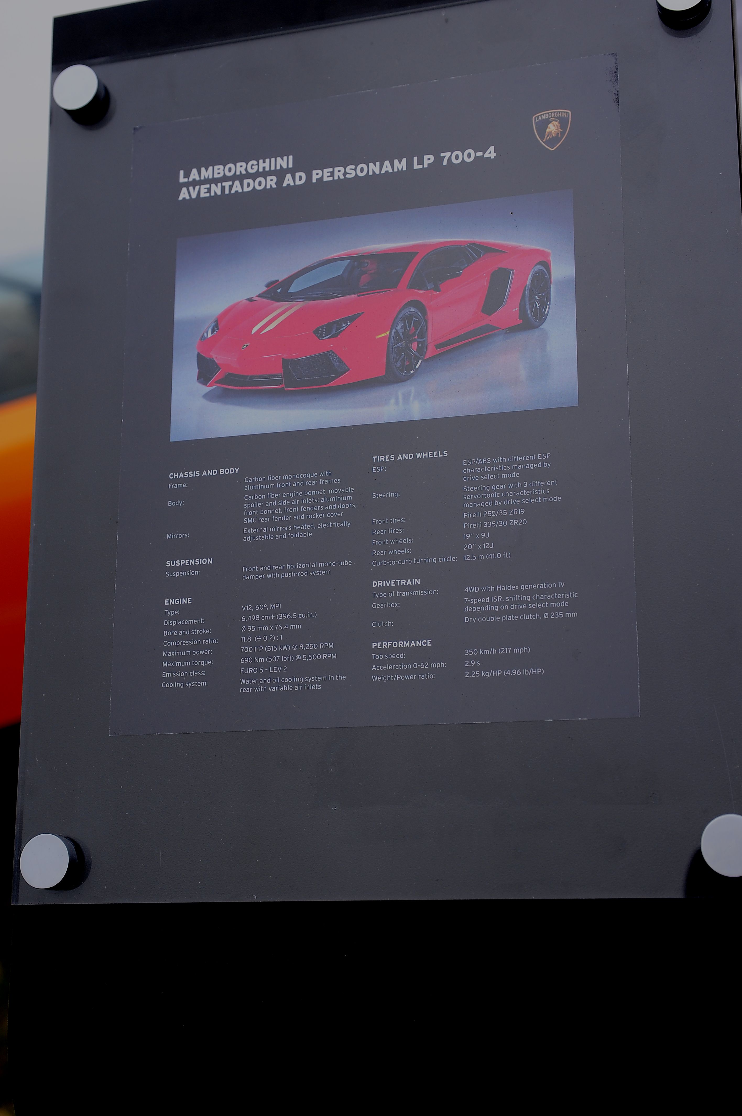  Lamborghini Aventador AD Personam LP 700-4 2014 2014 