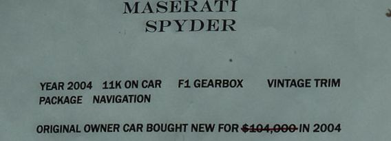 Maserati Spyder Body by Giugiaro 2004