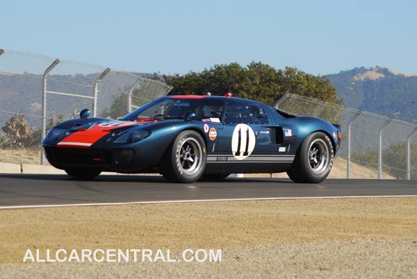  Brain Redman in a 1966 Ford GT-40 Monterey Historic Automobile Races