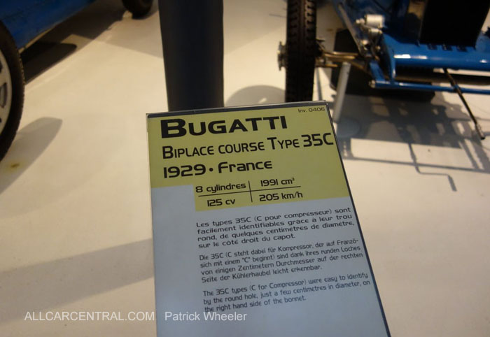  Bugatti Biplace Course Type 35C 1929   Musee National de l'automobile 2015