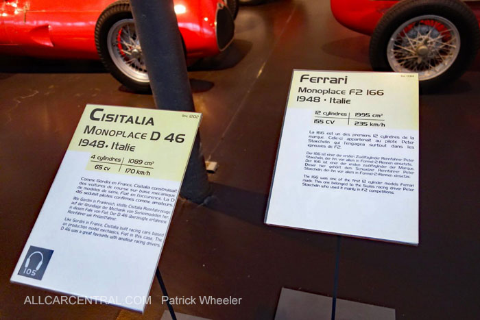 Cisitalia D46 1948   Musee National de l'automobile 2015