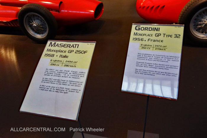  Maserati GP 250F 1958   Musee National de l'automobile 2015