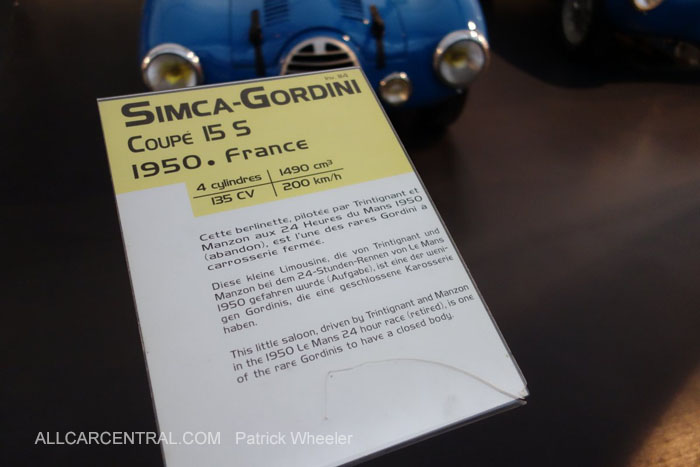  Simca-Gordini 15S 1950   Musee National de l'automobile 2015