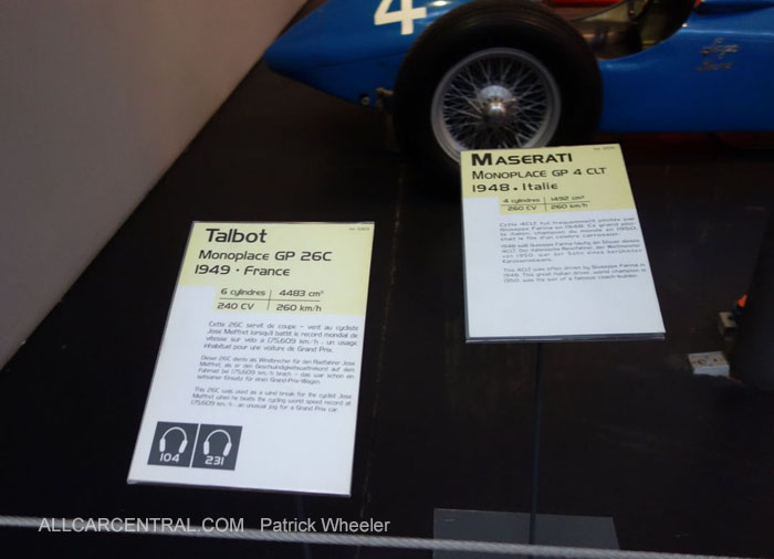  Talbot GP 26C 1949   Musee National de l'automobile 2015