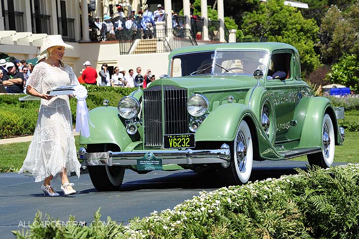 Packard 1108 Twelve Dietrich Stationary Coupe 1934  Pebble Beach Concours d'Elegance 2015
