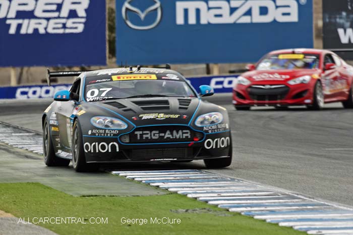 Aston Martin Vantage GT4 Kris Wilson  Pirelli World Challenge Mazda Raceway Laguna Seca 2015
