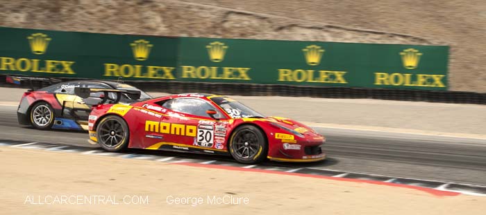 Ferrari 458 GT3 Italia Alessandro PierGuidi  Pirelli World Challenge Mazda Raceway Laguna Seca 2015