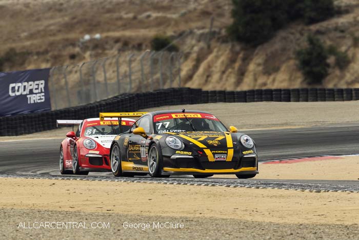 Porsche 911 GT3 CUP Preston Calvert  Pirelli World Challenge Mazda Raceway Laguna Seca 2015