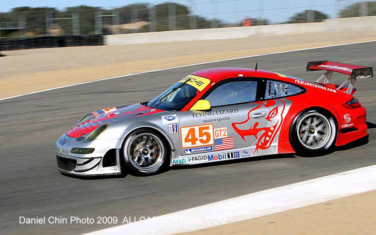 Porsche 911 GT3 RSR Joerg Bergmeister Patrick Long Mazda Raceway Laguna Seca