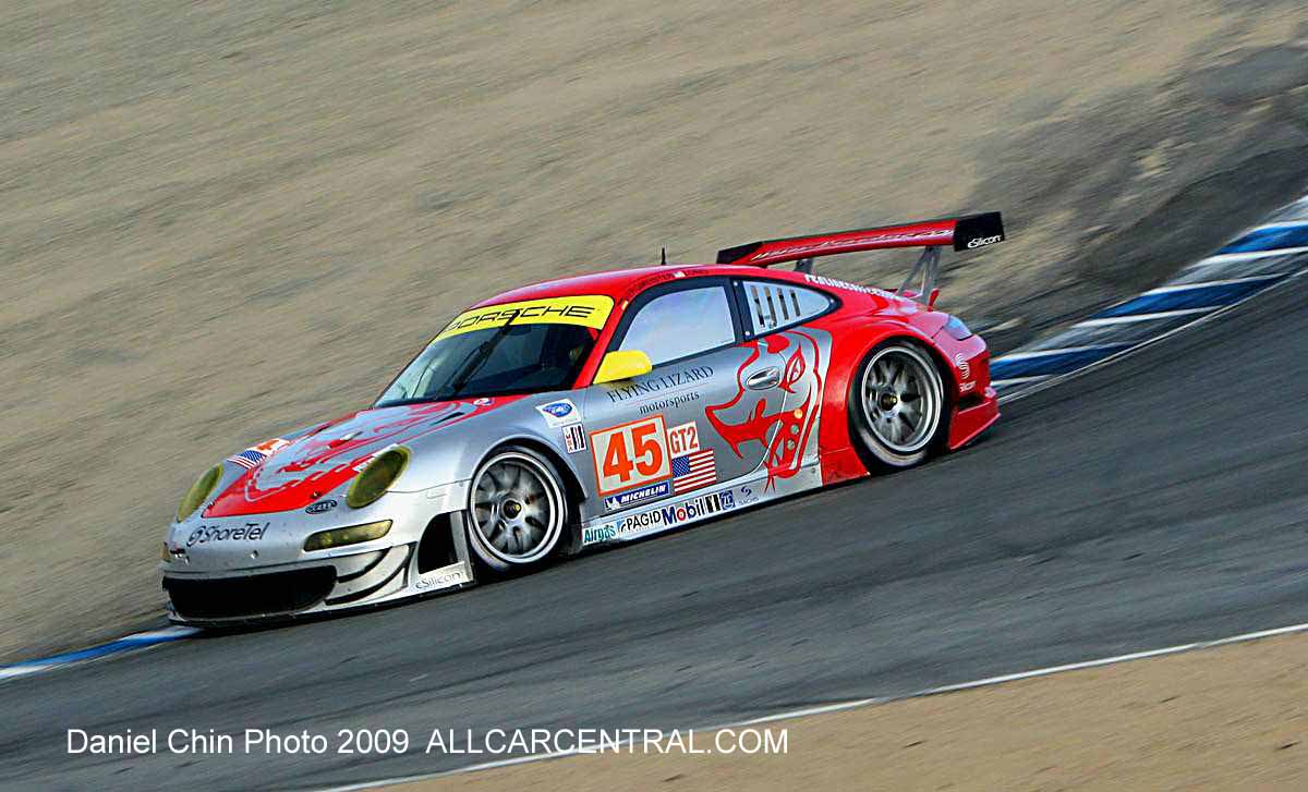 Porsche 911 GT3 RSR Joerg Bergmeister Patrick Long Mazda Raceway Laguna Seca