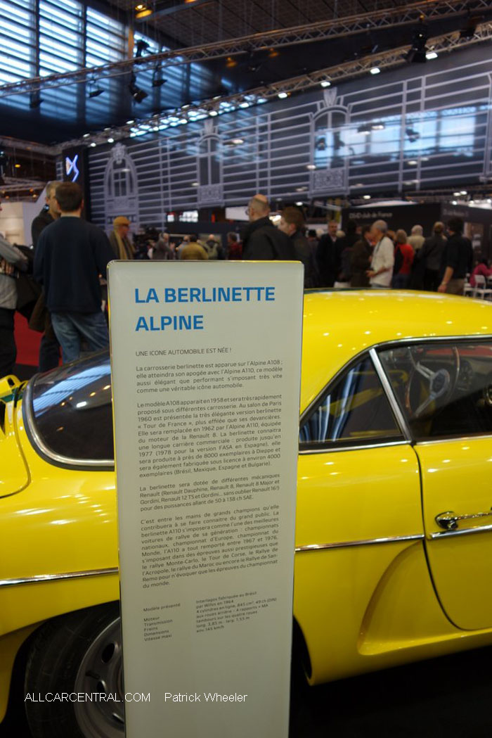 Alpine A108 Berlinette Interlagos 1958 Paris Expo Patrick Wheeler Photographer