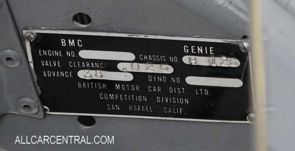 BMC Genie MK10 sn-H126 1964