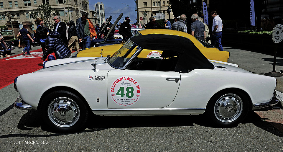Alfa Romeo 750F Giulietta Spider Veloce 1958 California Mille 2018