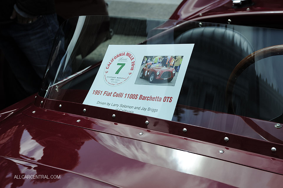 Fiat Colli 1100S Barchetta OTS 1951 California Mille 2018