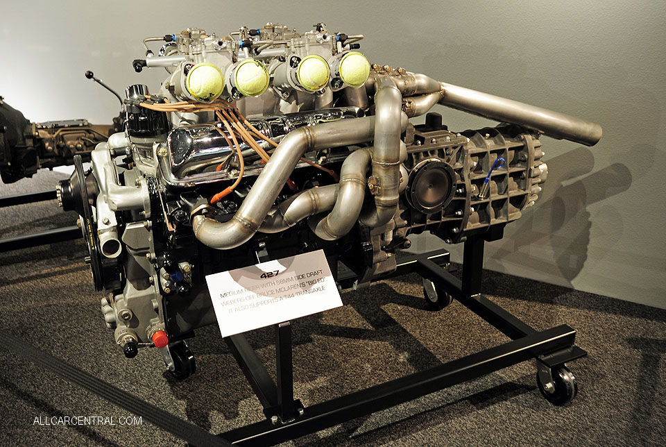  427 Ford with side draft Webbers Cobra Experience Museum 