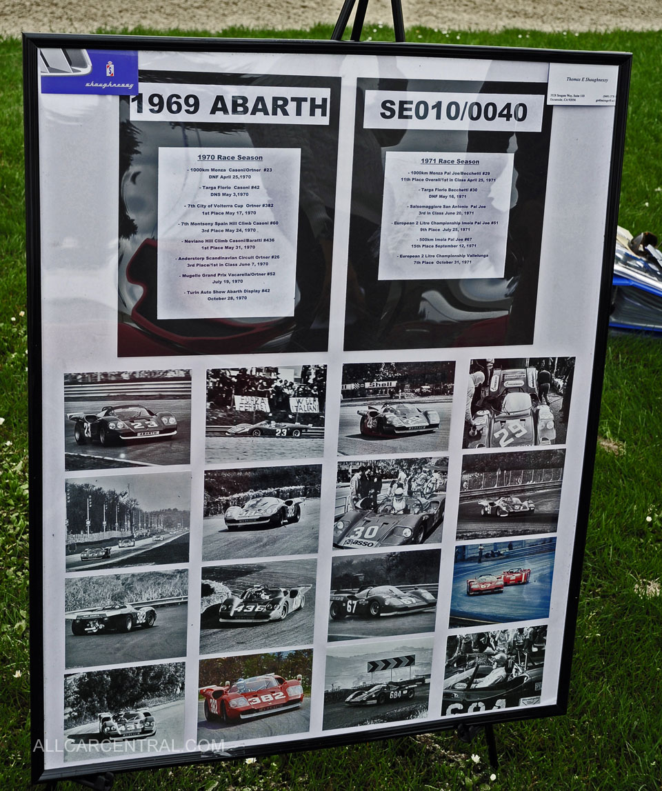 Abarth se-10-0040 1969 Concorso Italiano 2019