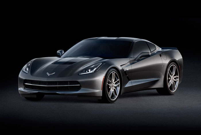 1958 Corvette on the race track 