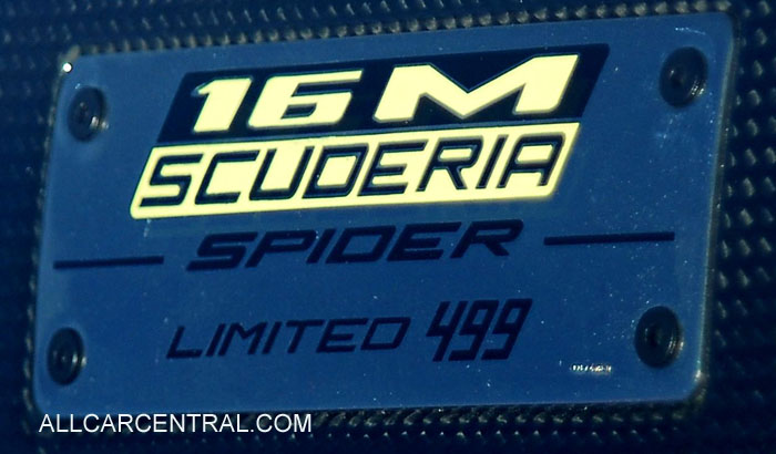 Ferrari F430 16M Scuderia Spider Limited 499 2009 sn-ZFFKW66A390168272
