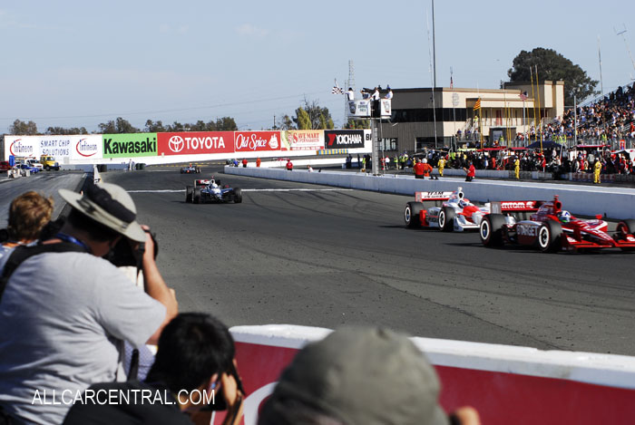 Dario Franchitti, Ryan Briscoe, Mike Conway 