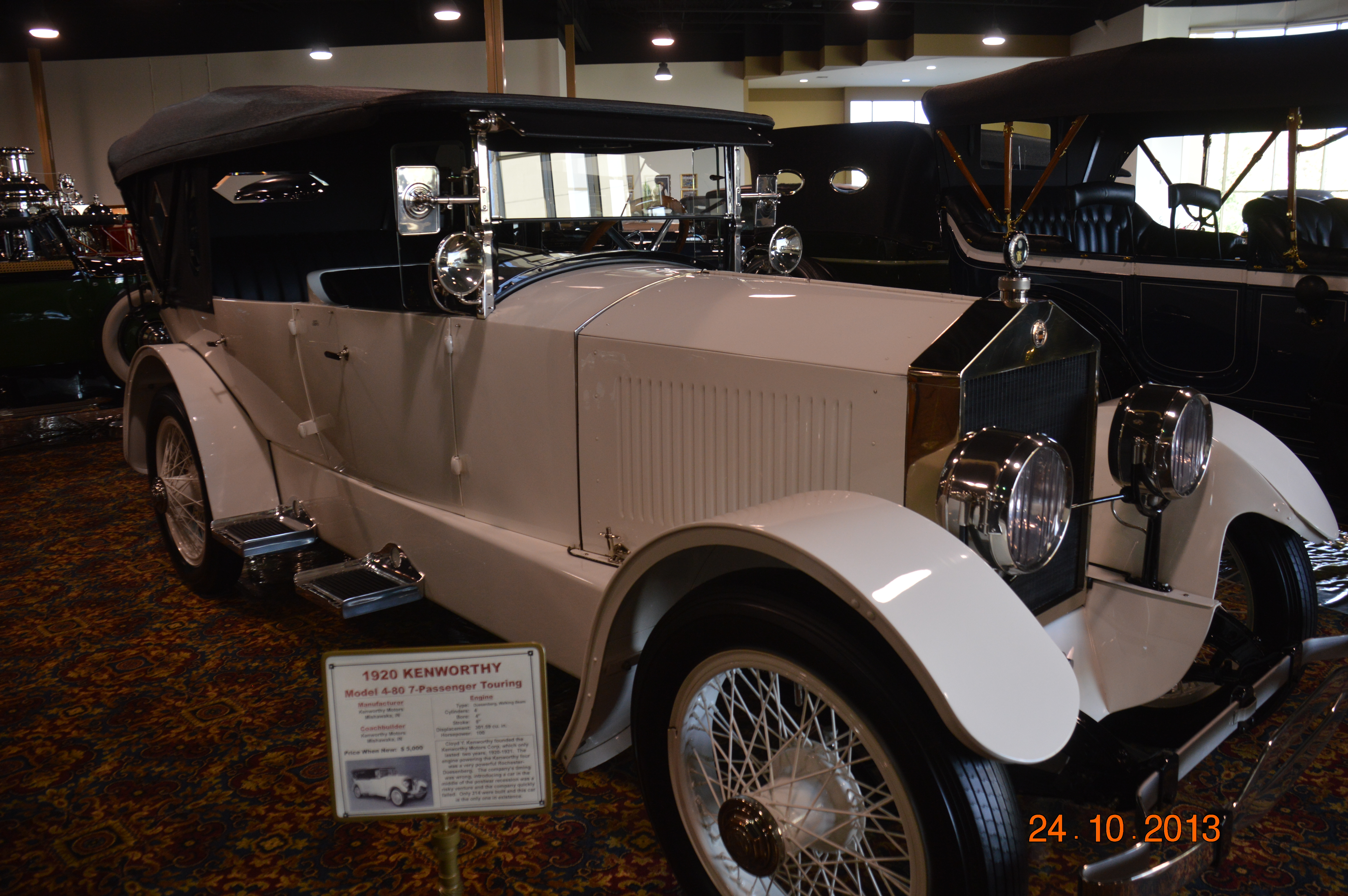 Kenworthy Model 4-80 7 Passenger Touring 1920 Nethercutt Museum 2013