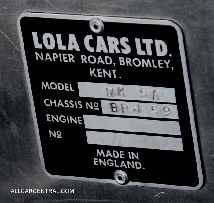 Lola MK5A F-Jr sn-BRJ59 1963 