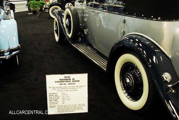 Marmon 16 Convertible Sedan sn-145833 1932