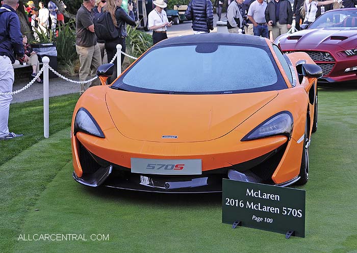  McLaren 570S 
2016 Pebble Beach 2015 