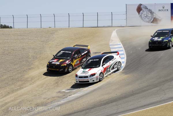 Timo Glock (Winner), Eddie Cheever, Johnny Herbert, Race-of-Legends
 find new way through the Cork Screw in hotted-up Scions