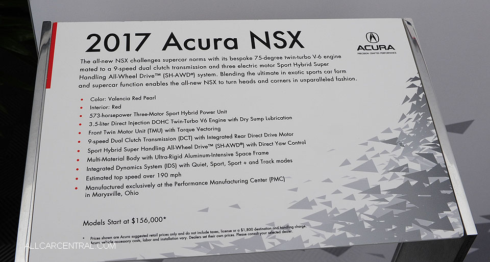  Acura NSX 2017  Monterey Motorsports Reunion 2016