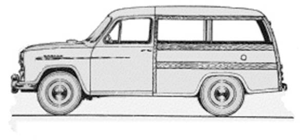 Morris Oxford wood Traveller 1955