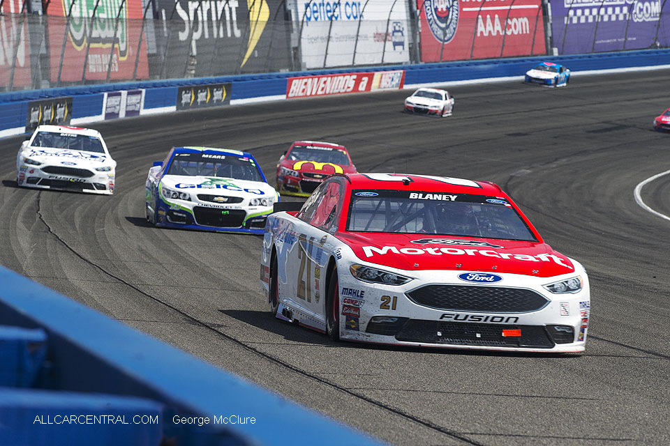 Car 21 Ryan Blaney  NASCAR California Auto Club 400 Fontana, California