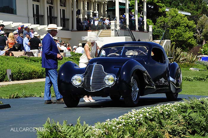 Delahaye 135 MS Pourtout Coupe Aerodynamique 1946  Pebble Beach Concours d'Elegance 2015