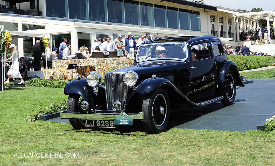  Jaguar SS Cars SS1 Fixed Head Coupe 1934 Pebble Beach Concours d'Elegance 2017