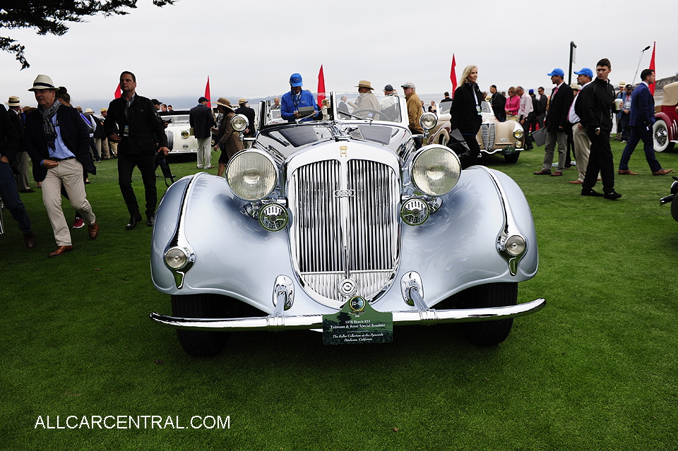  Horch 853 Erdmann & Rossi Special 
Roadster sn-854237A 1938 Pebble Beach 
Concours 2016