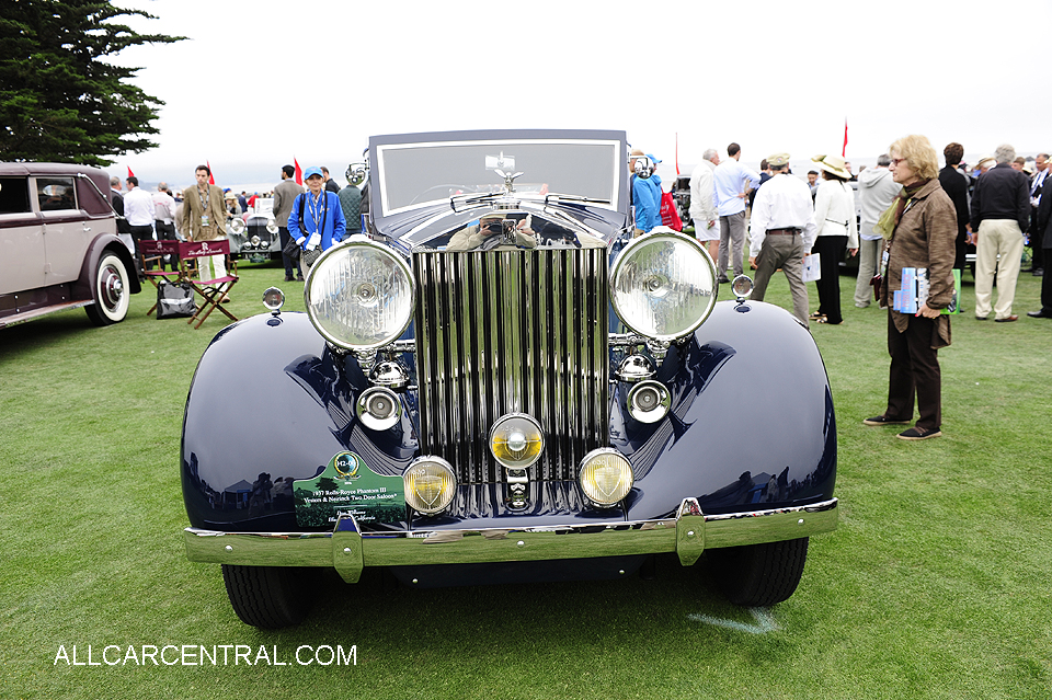  Rolls-
Royce Phantom III Vesters & Neirinck 
1937 PB 2016 Pebble Beach Concours 
2016