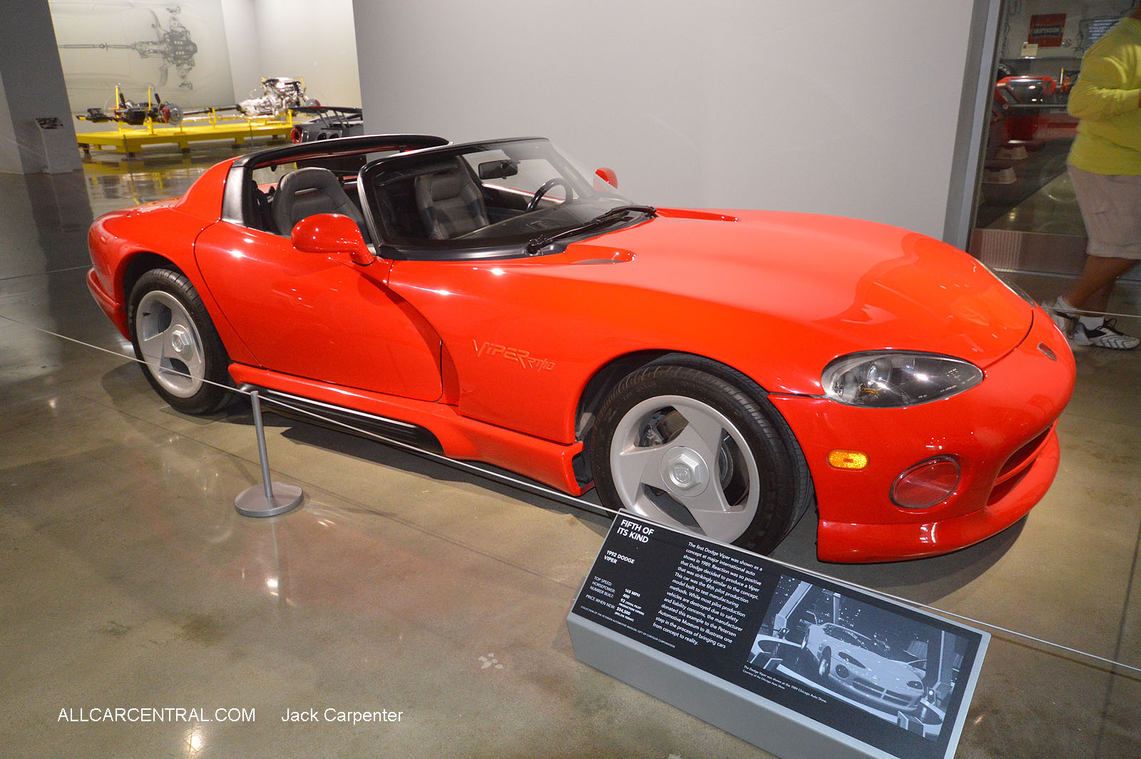   Dodge Viper  RT-10 
1992 5th Production Pilot  Petersen Automotive Museum 
2016
