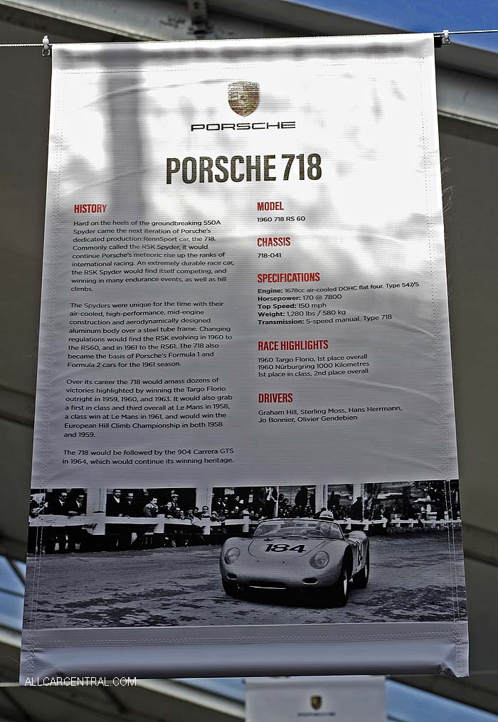 Porsche 718RS60 sn-718-041 1960 Rennsport VI 2018