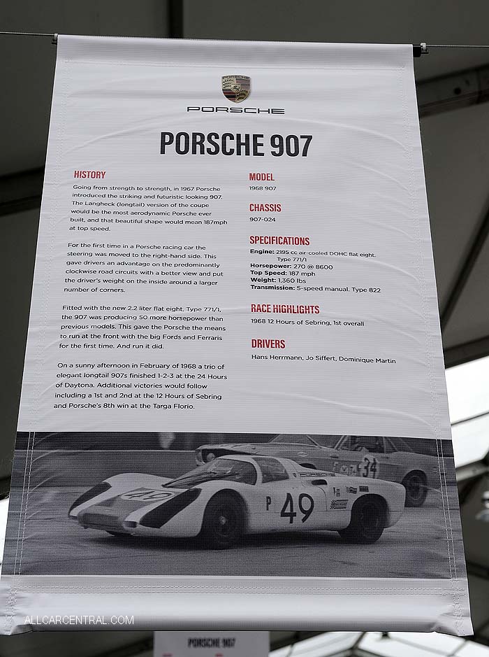 Porsche 907 sn-907-024 1968 Rennsport VI 2018