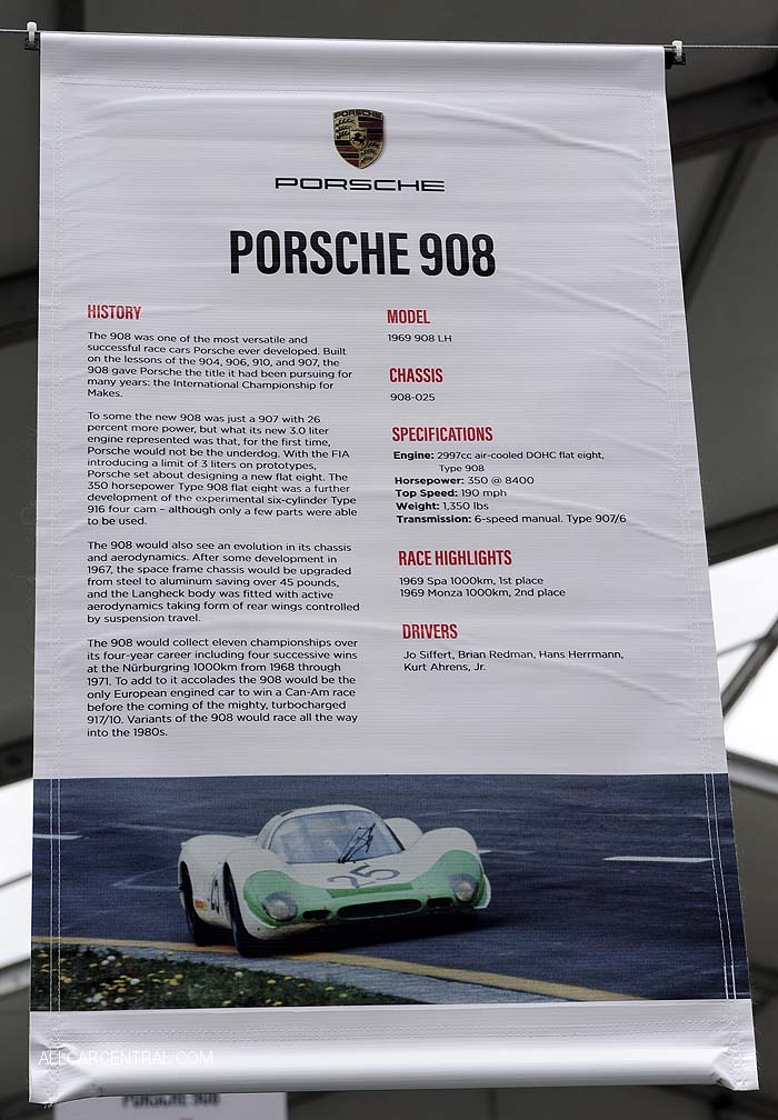 Porsche 908 sn-908-025 1969 Rennsport VI 2018