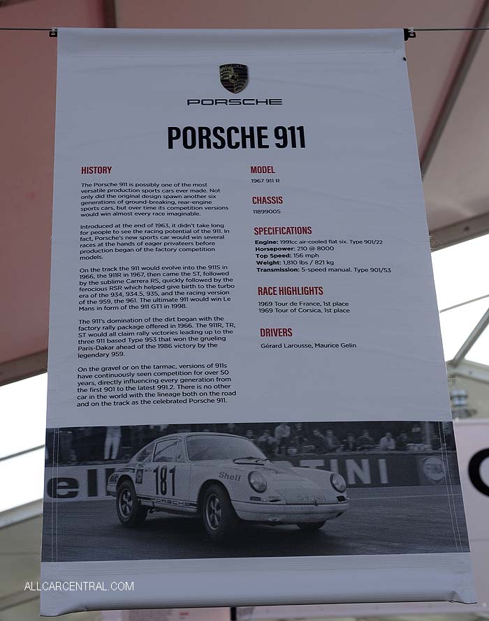 Porsche 911R sn-11899005 1967 Rennsport VI 2018