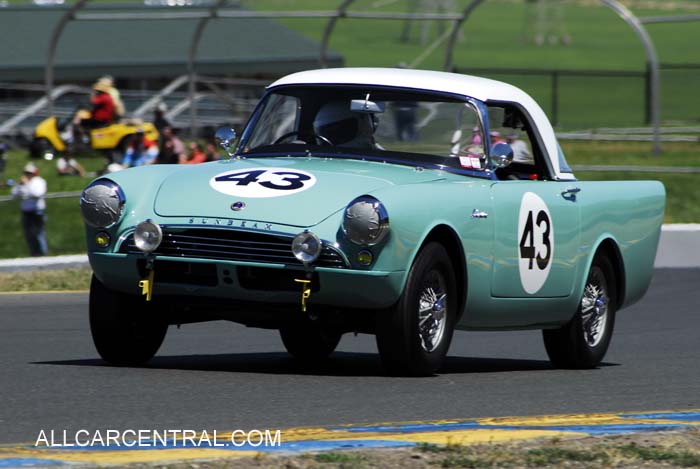 Sunbeam Alpine sn-B91090080DLRX 1962 
Infineon Raceway Sonoma, California  2010