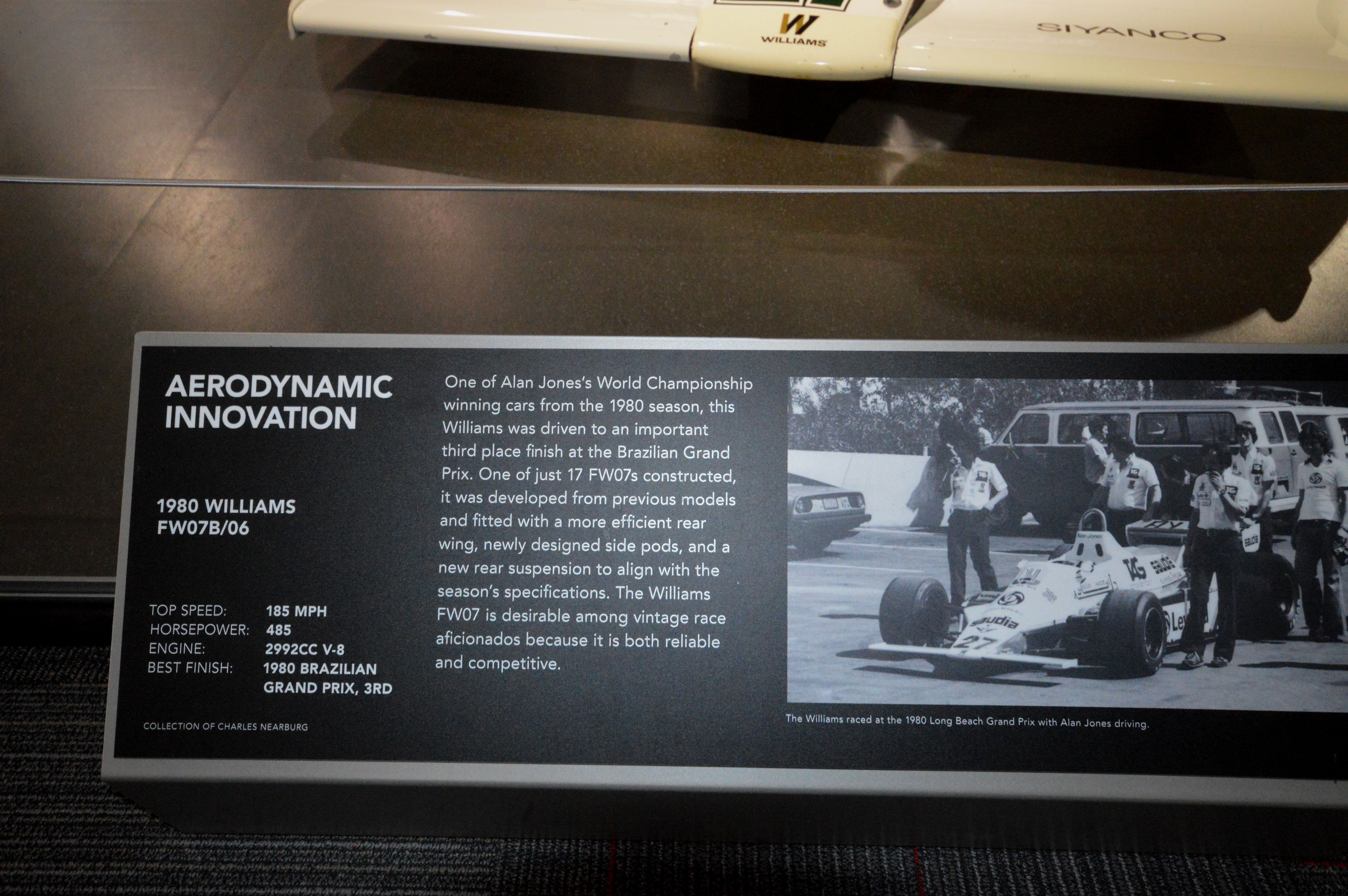 Williams FW07B-06 1980 Petersen Automotive Museum 2016 Jack Carpenter Photo