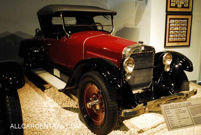 Wills St Claire A-68 Roadster 1922