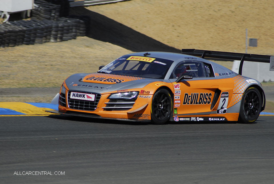 Audi R8 LMS GT3 Kylle Marcelli Pirelli World Challenge Sonoma Raceway 2016