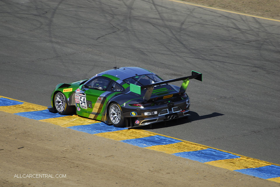 Porsche 911 GT3R Tim Pappas Pirelli World Challenge Sonoma Raceway 2016