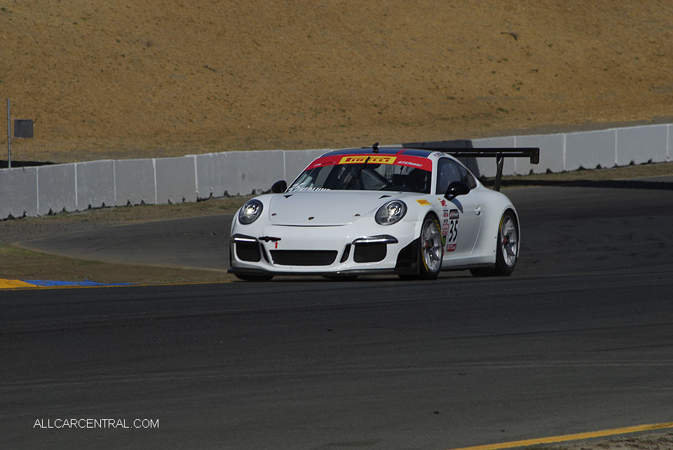 Porsche 911 GT3 Cup Mike Hedlund Pirelli World Challenge Sonoma Raceway 2016